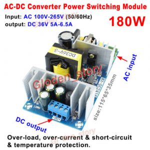 High Power AC-DC Converter 110V 220V 230V to 36V 5A 180W Switching Power Supply